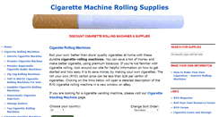 Desktop Screenshot of cigarettemachinerolling.com